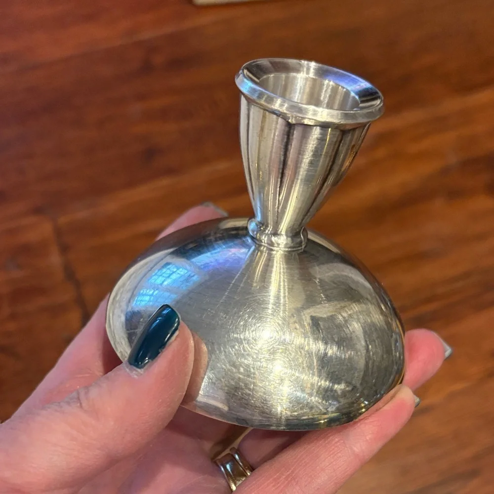 VTG Pr Oneida Silversmiths Silver-Plated‎ Taper Candle Holders